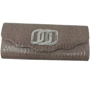 Bijoux Terner | Women's Tan or Brown Animal Skin Clutch Bag (One Size)